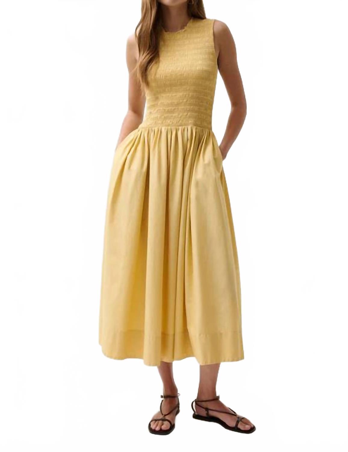 New Pistola Gladys Maxi Dress In Light Tumeric